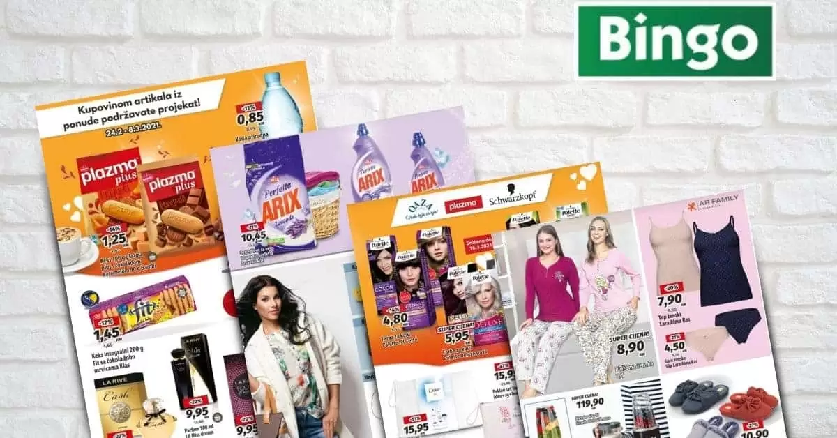 bingo akcijski katalog. bingo snizenje. bingo popusti. bingo magazin plus