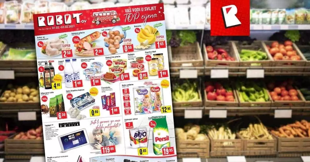robot akcijski katalog. robot vikend akcija. snizenje. popust.