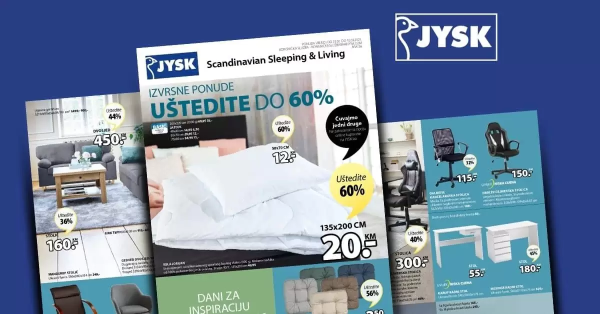 jysk akcijski katalog. jysk raspodaja. jysk snizenje. jysk popust.