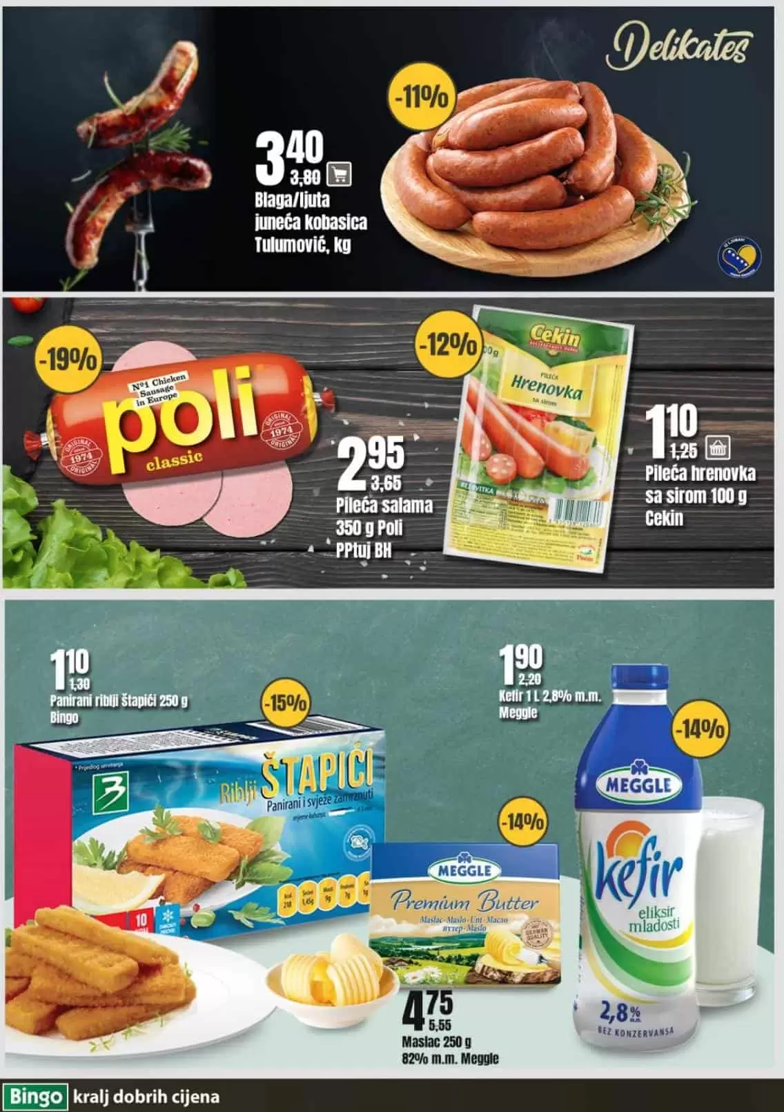 Bingo super akcija. bingo kljad dobrih cijena. snizeno. akcija. popust. 