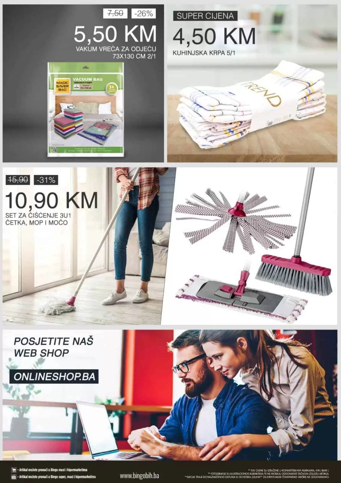 bingo akcijski katalog, snizenje. akcija. popust. snizeno. 