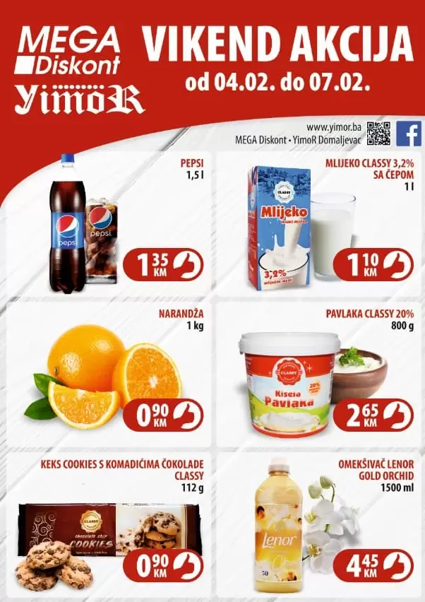 yimor mega diskont vikend akcija. vikend sniyenje. 