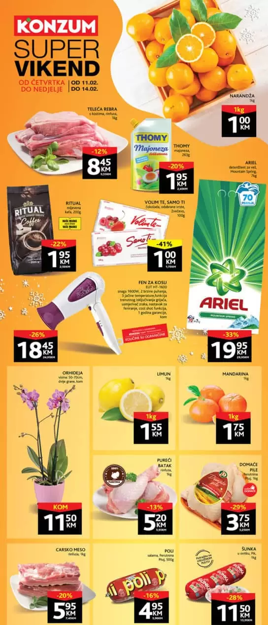 Konzum akcijski katalog. konzum snizenje. konzum akcija. snizeno. popust. katalog.  