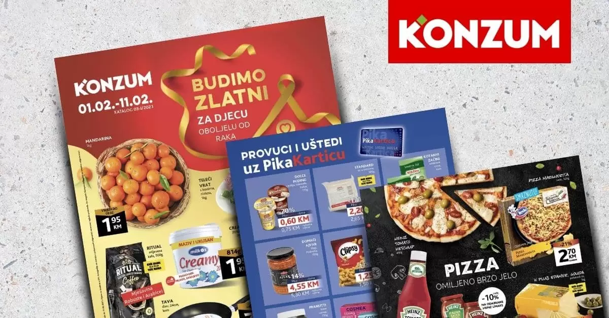 konzum katalog. konzum akcija. snizenje. akcija. popust.