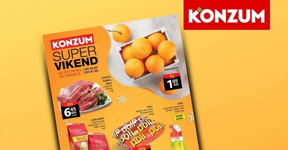 konzum katalog. konzum akcija. snizenje. akcija. popust.
