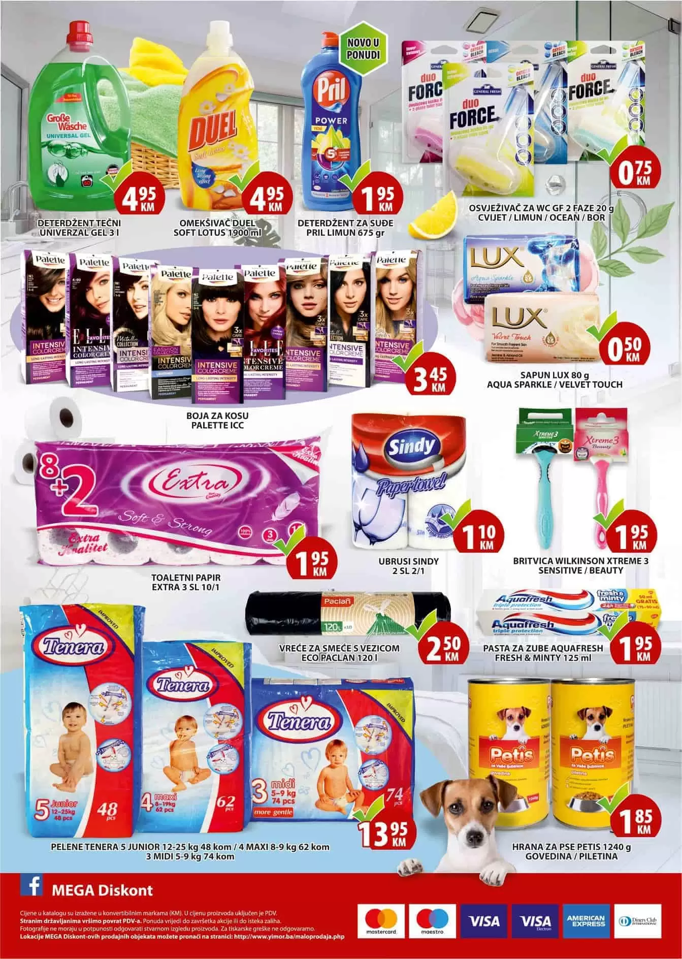 mega diskont super akcija. mega doskont snizenje. yimor super cijene. akcija. popusti. katalozi.  najbolje cijene bez dilemea