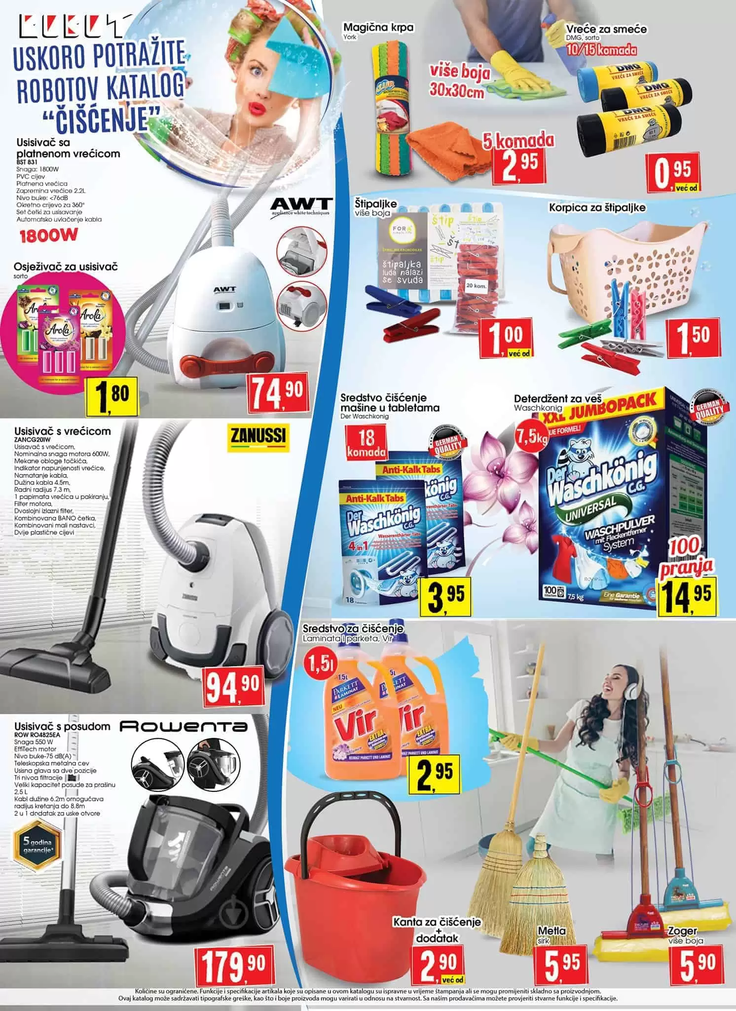 Robot akcijski katalog. snizenje. akcija. popust. snizeno.