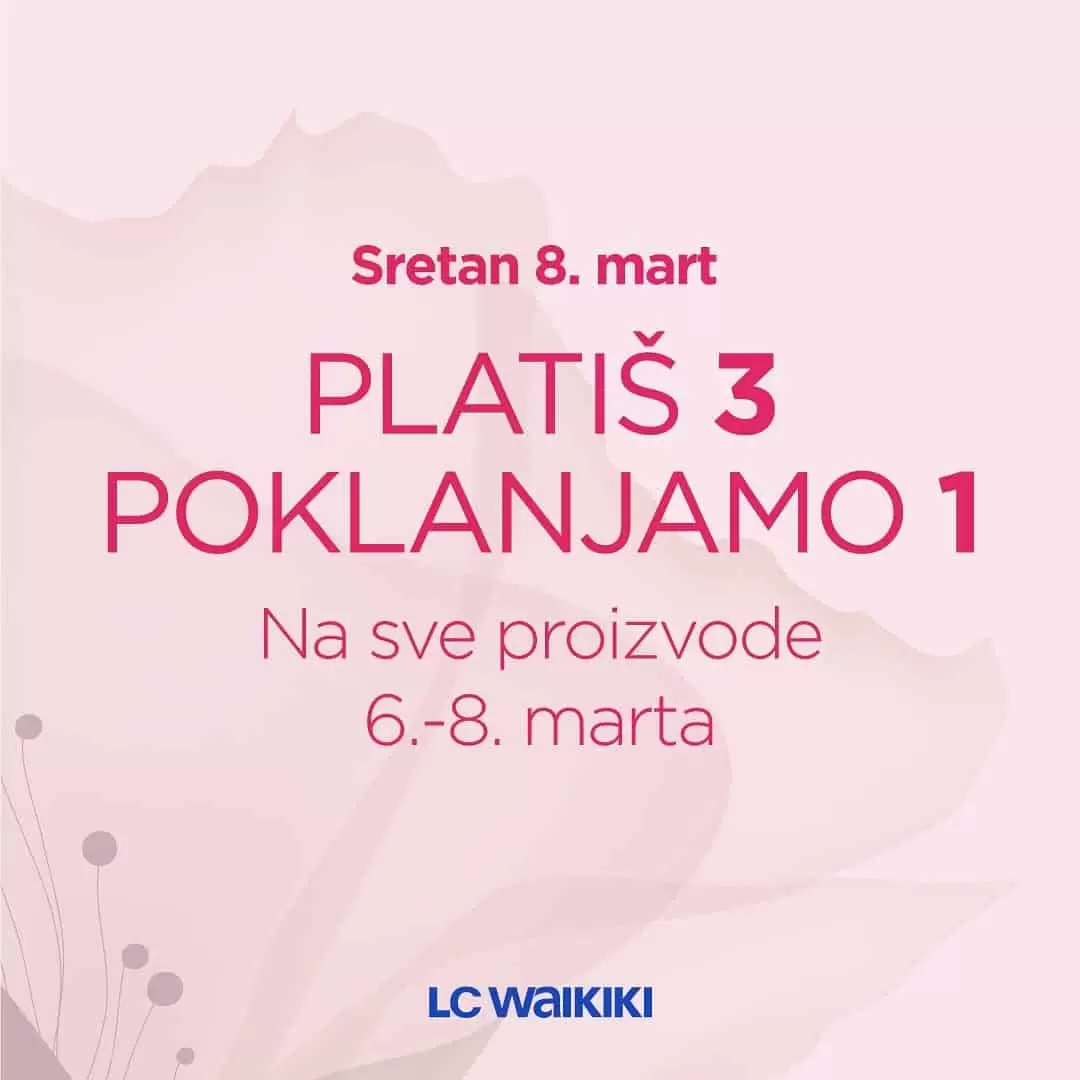 LC WAIKIKI platiš 3 poklanjamo ti 1