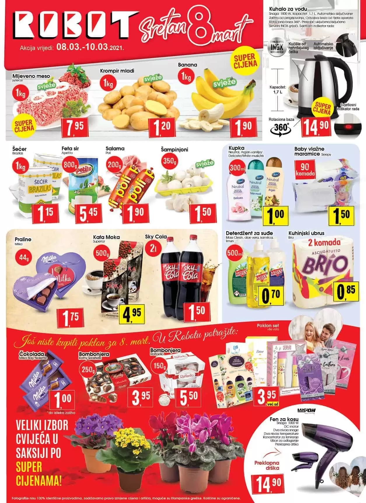 Robot akcijski katalog. snizenje. akcija. popust. snizeno. 