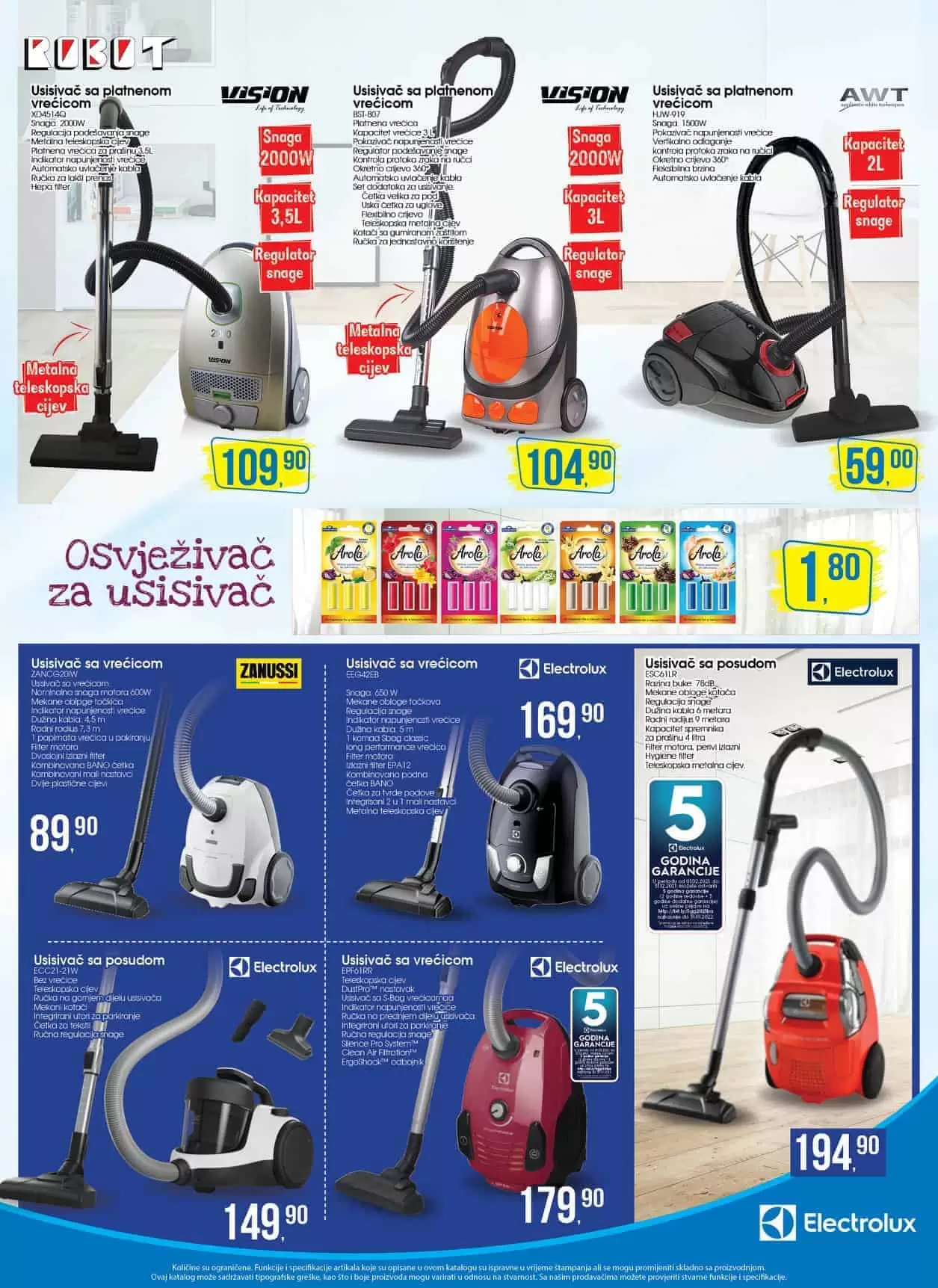 Robot akcijski katalog. robot katalog. kataloska akcija. snizenje. popust. r