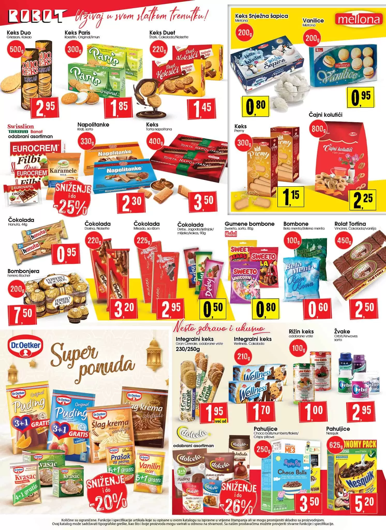 robot akcijski katalog. snizenje skolskog pribora. 