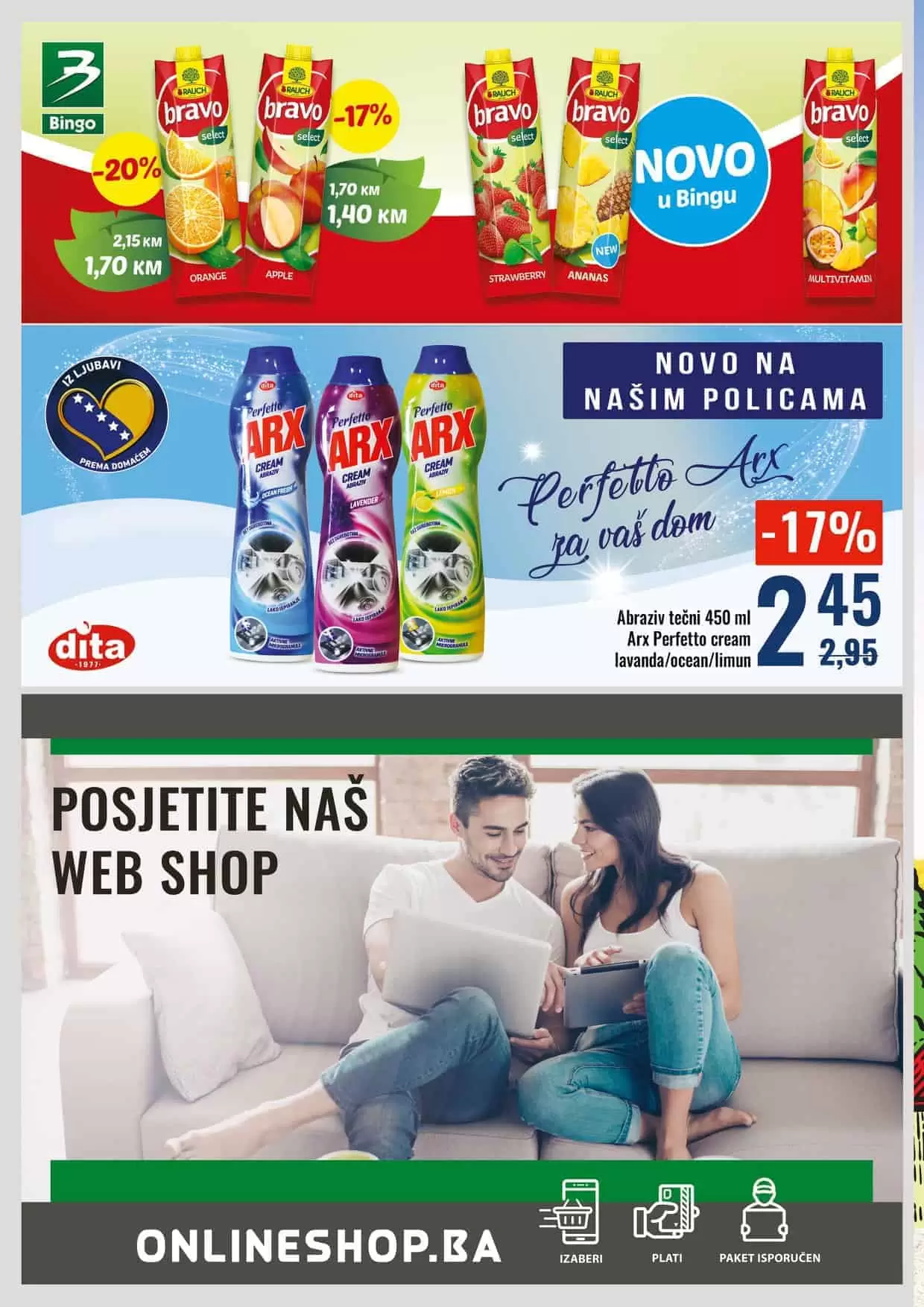 bingo akcijski katalog. snizenje. popust. akcija. snizeno.