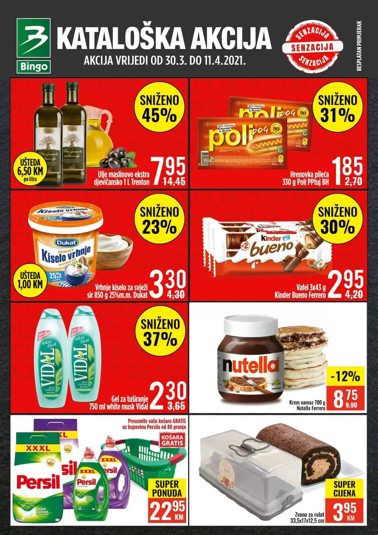 bingo akcijski katalog. snizenje. popust. akcija. snizeno.