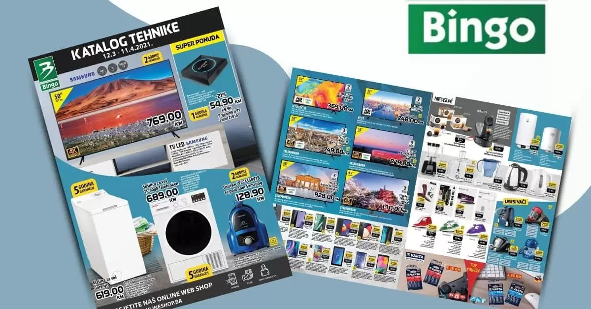 Bingo super akcija. bingo kljad dobrih cijena. snizeno. akcija. popust.