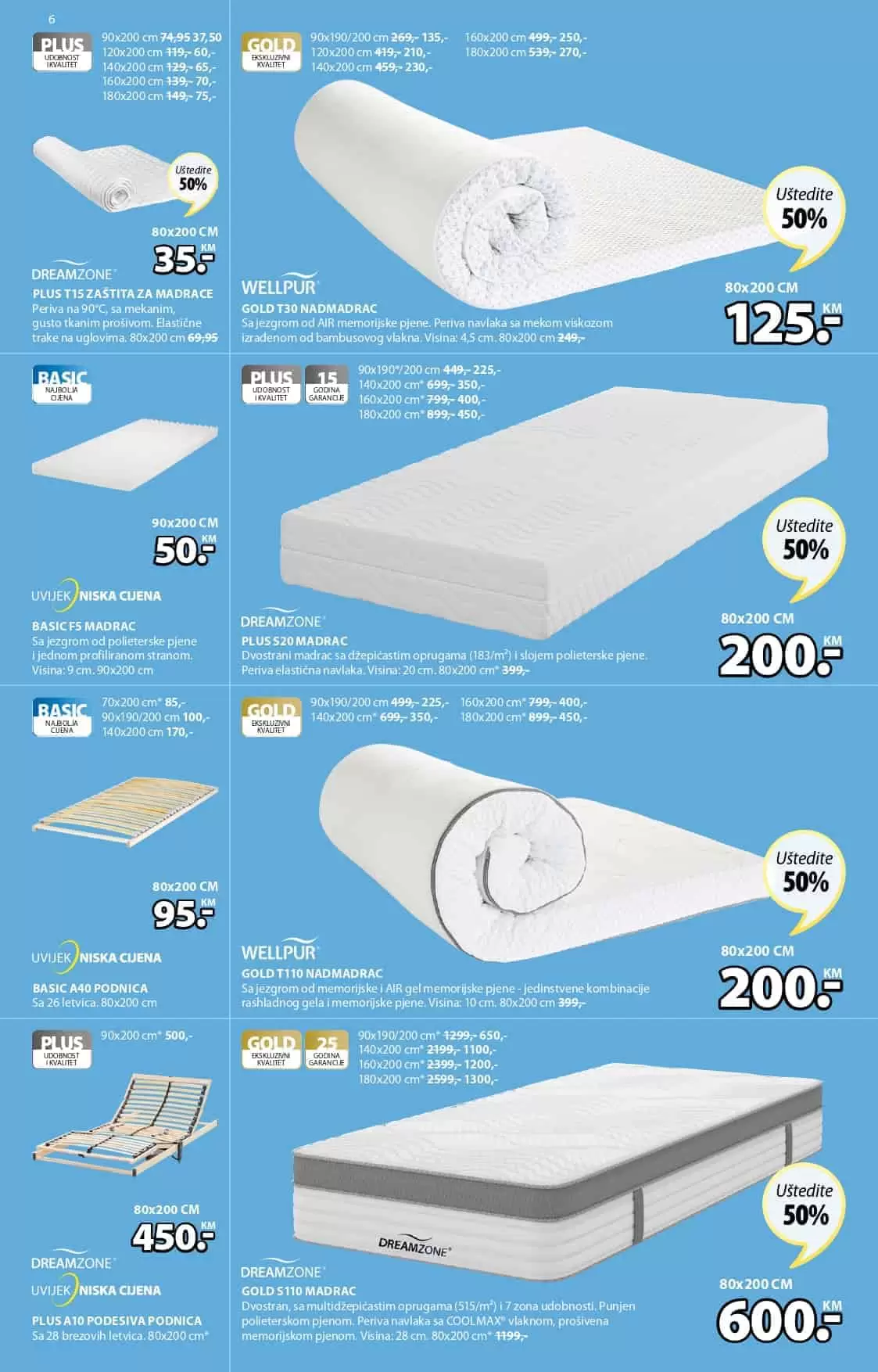 Jysk akcija. Jysk madrac. katalog. popust. snizenje.