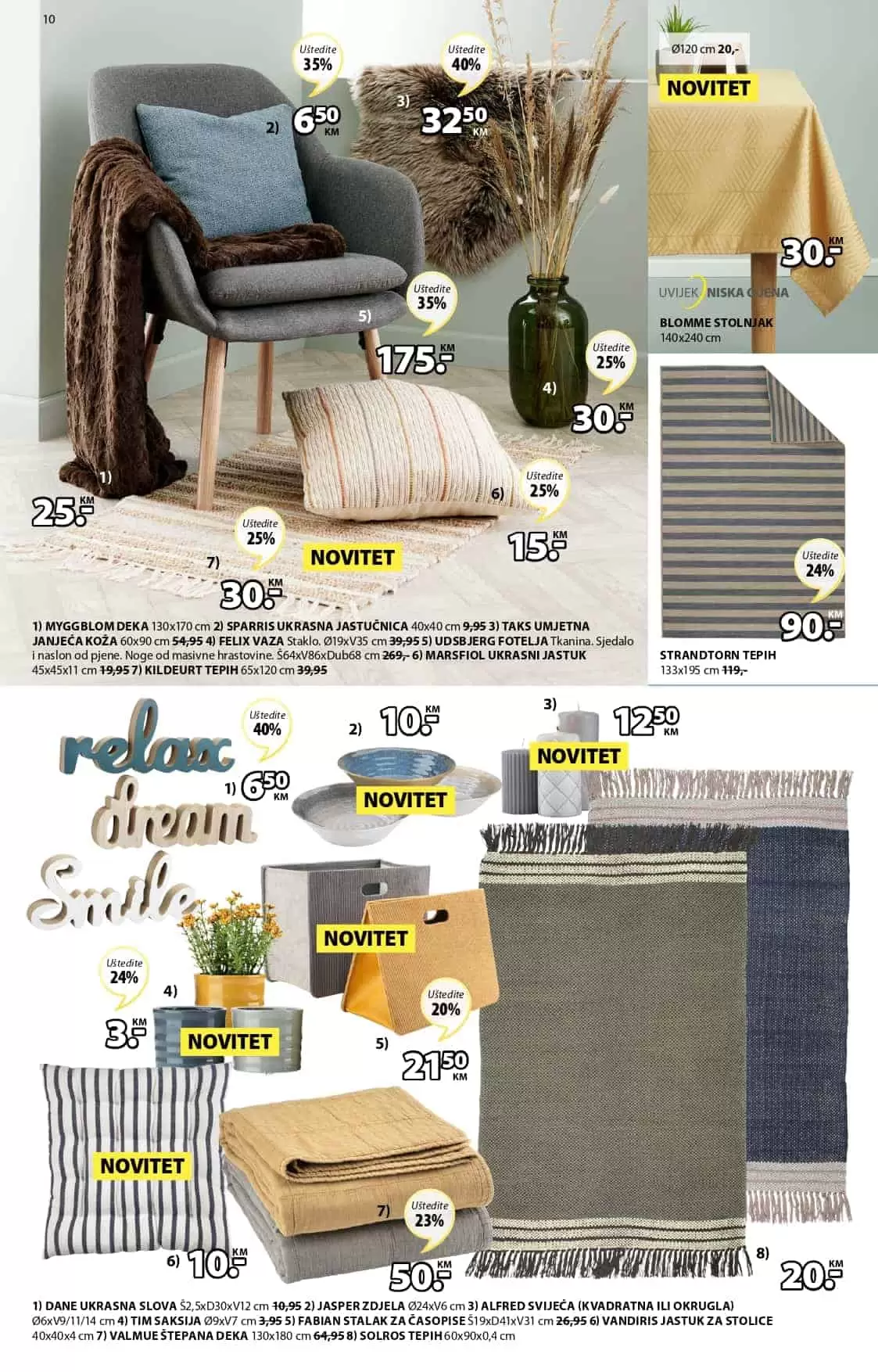 Jysk akcijski katalog. korona virus. snizenje. akcija. popust.