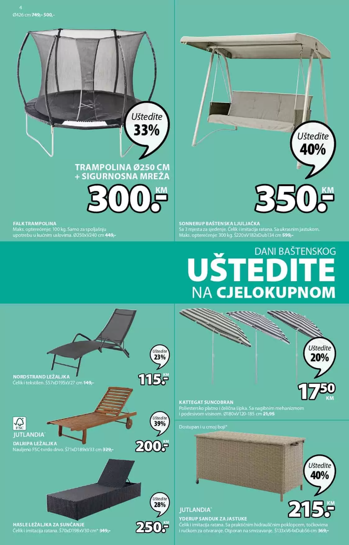 Jysk akcijski katalog. letak. snizeno. snizenje. popust. usteda. usteda novca. 