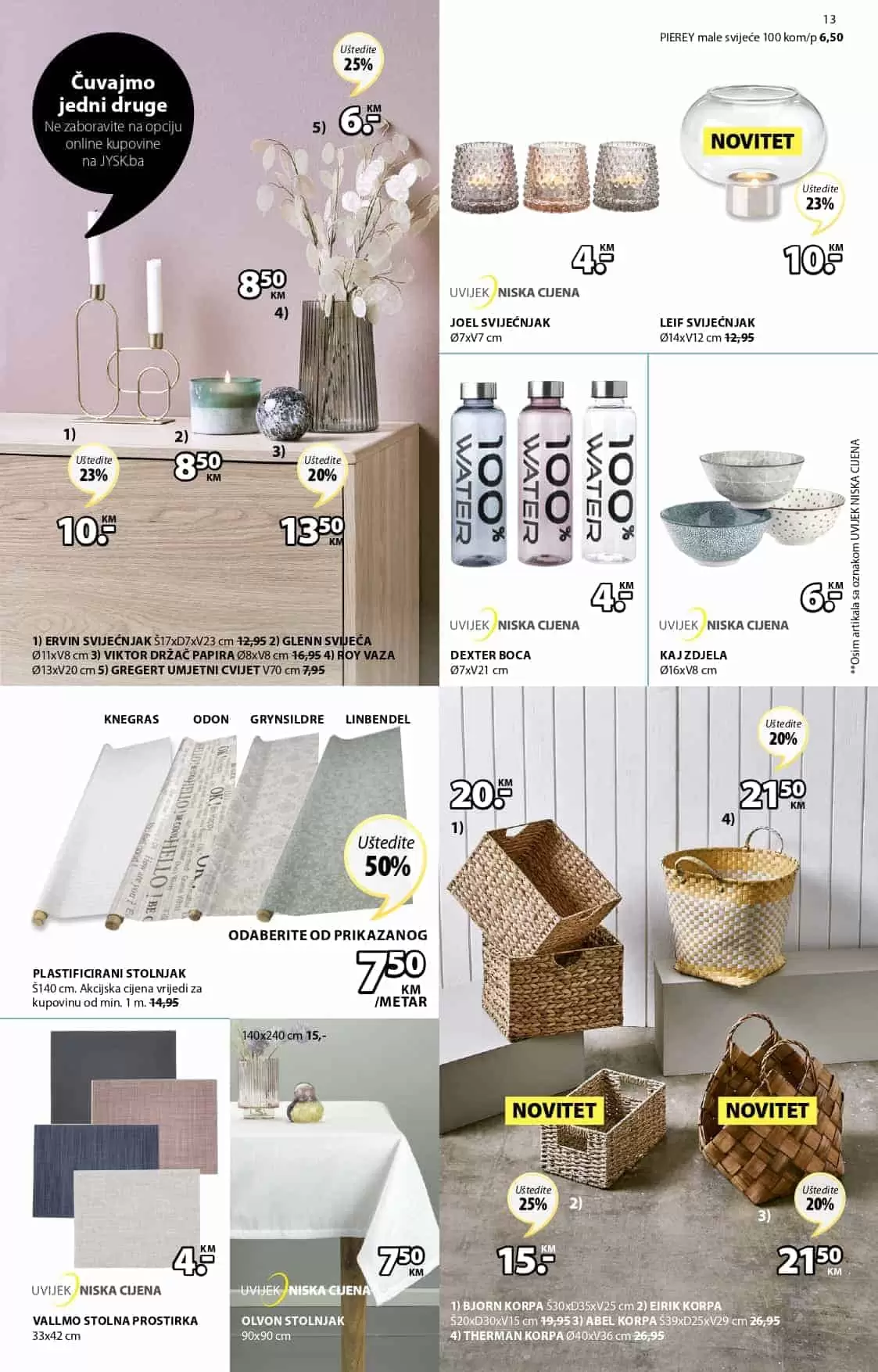 JYSK akcijski katalog. snizenje. popust. akcija. popusti. online kupovina. covid 19. korona virus. 