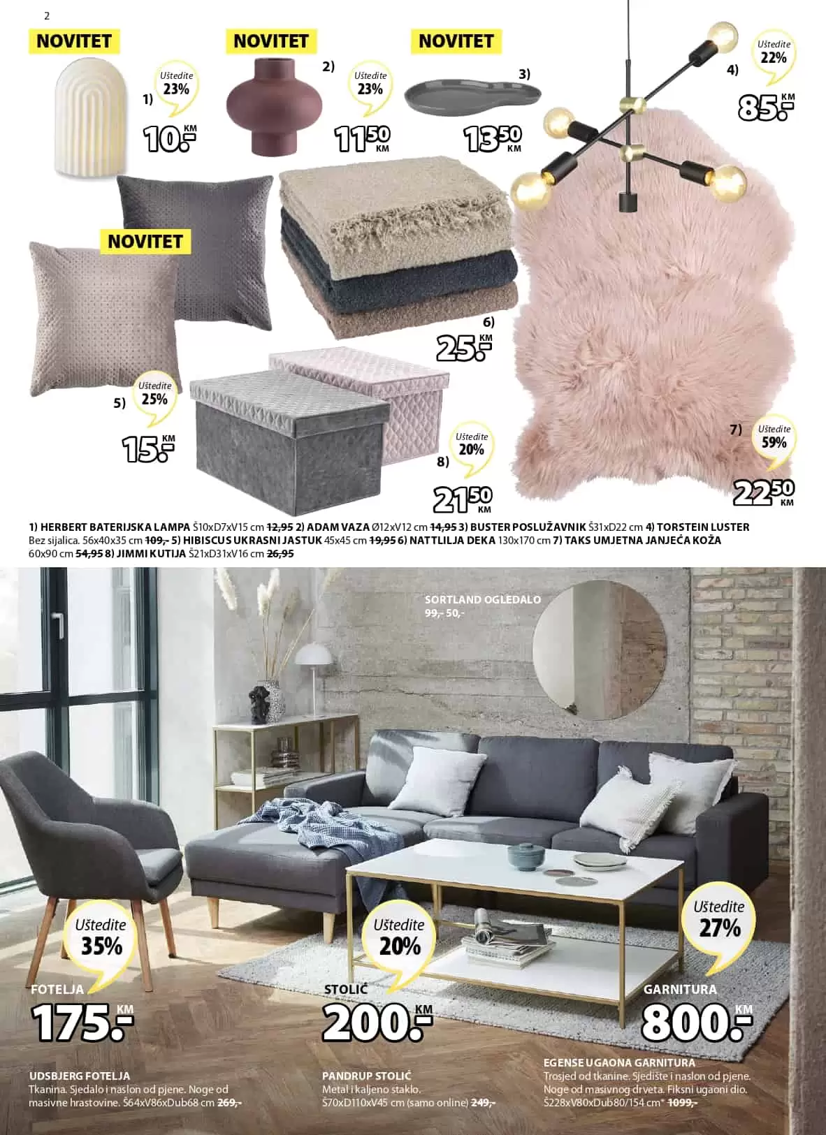 Jysk akcijski katalog. korona virus. snizenje. akcija. popust.