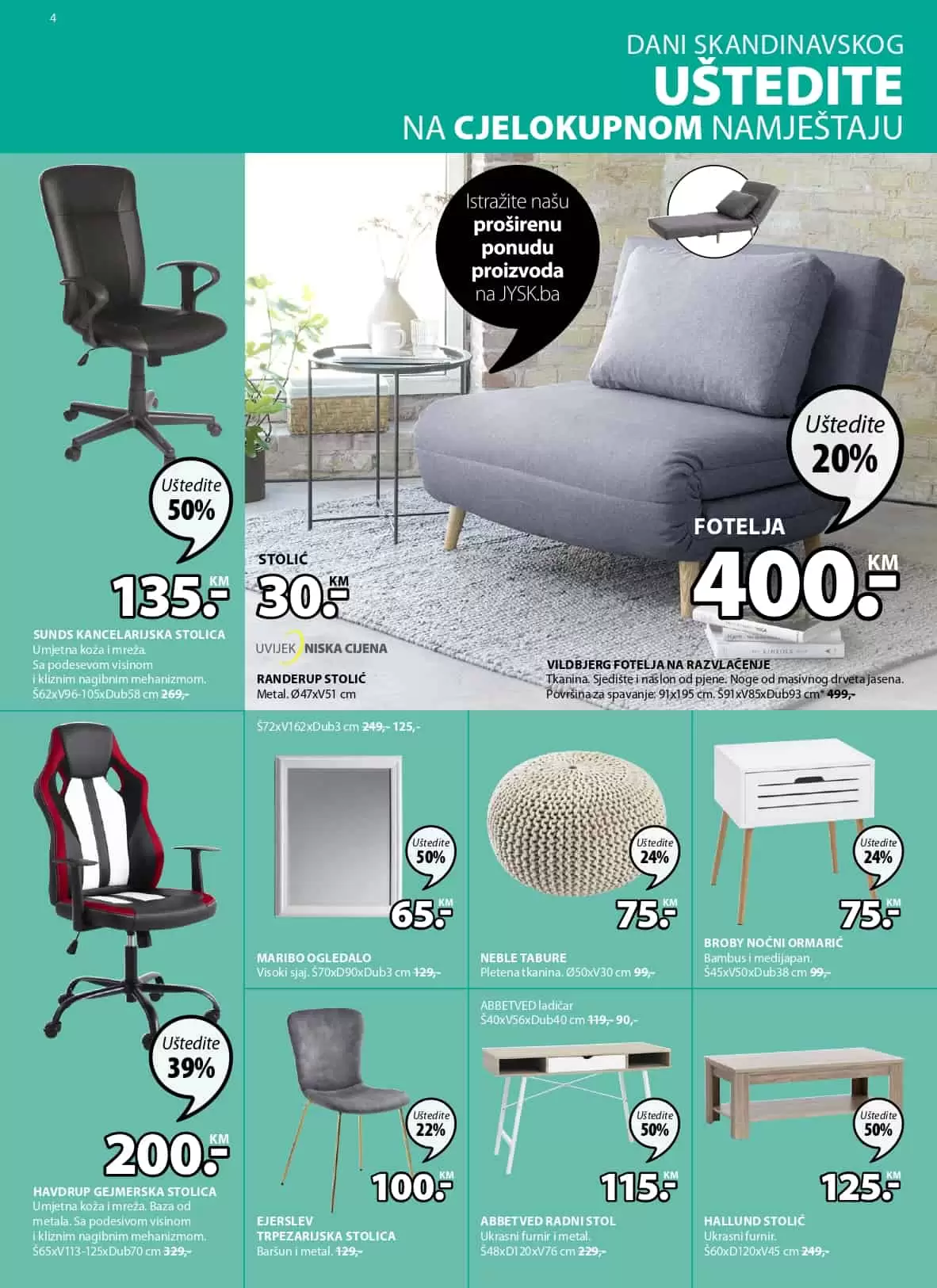 jysk.ba rasprodaja  jysk katalog  jysk akcija stolice  jysk mostar Jysk katalog.