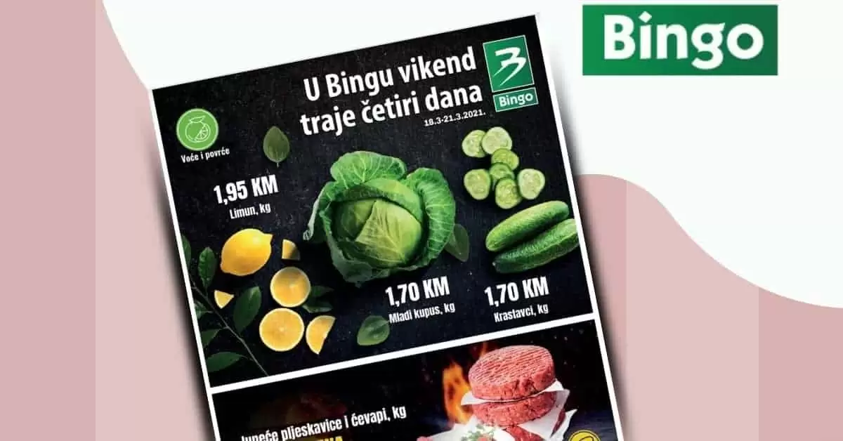 bingo akcijski katalog. bingo snizenje. bingo popusti. bingo magazin plus