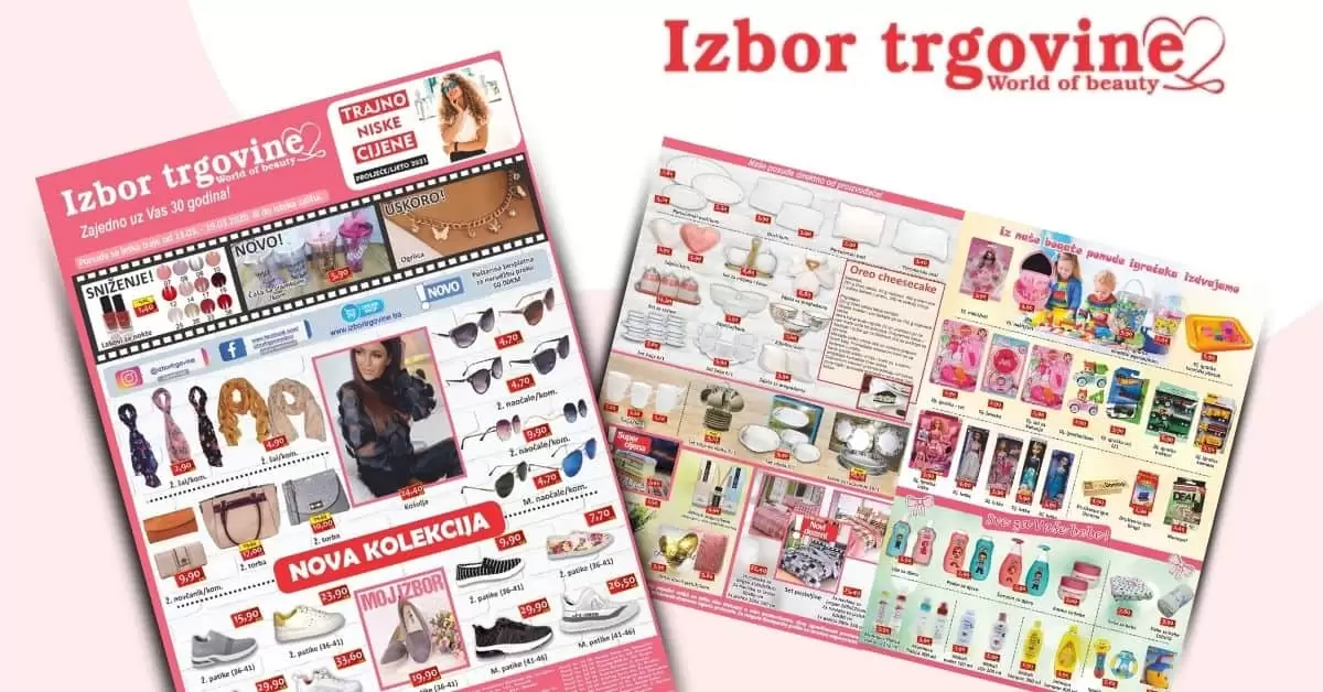 izbor trgovine katalog. izbor trgovine akcija. popust. snizeno. sarajevo. mostar . banja luka.
