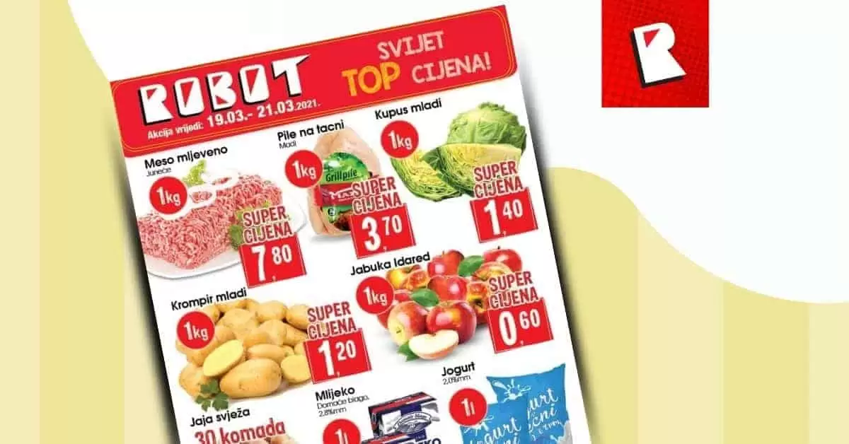 Robot akcijski katalog. robot katalog. kataloska akcija. snizenje. popust.