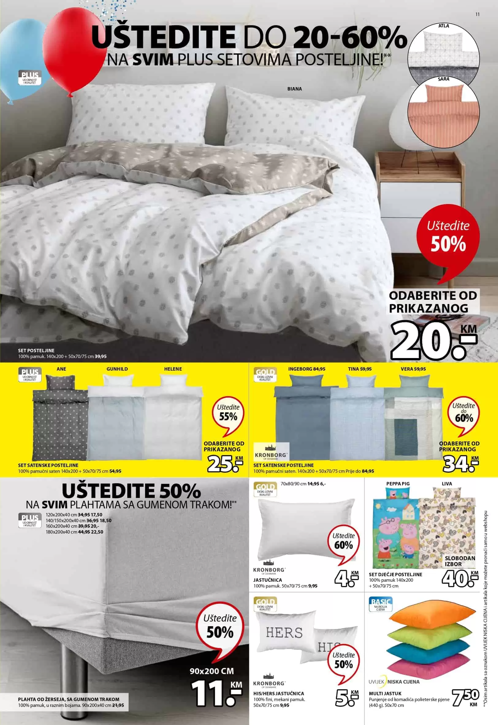 Jysk akcijski katalog. letak. snizeno. snizenje. popust. usteda. usteda novca.