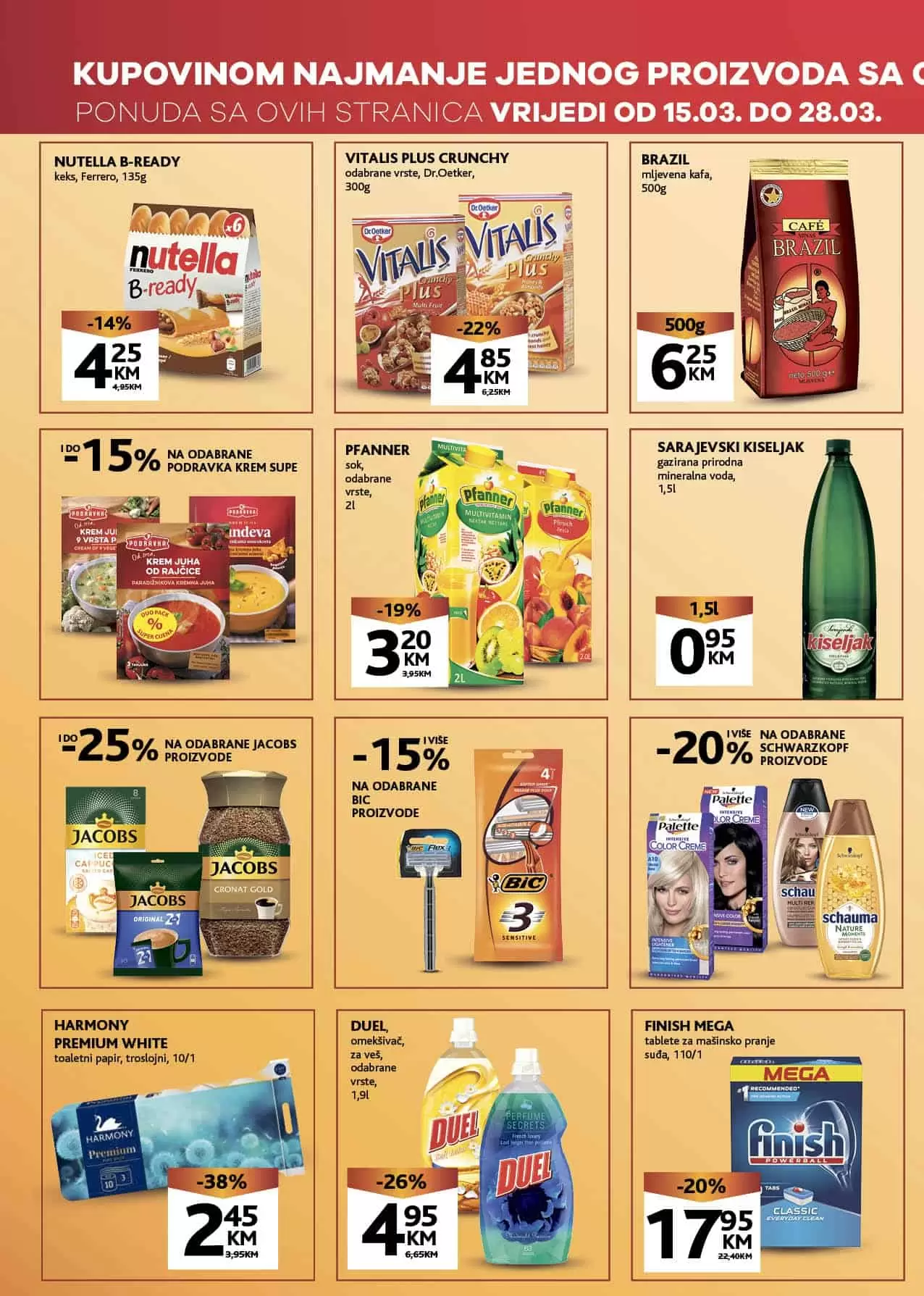 konzum gastro odjel . snizenje. akcija. 