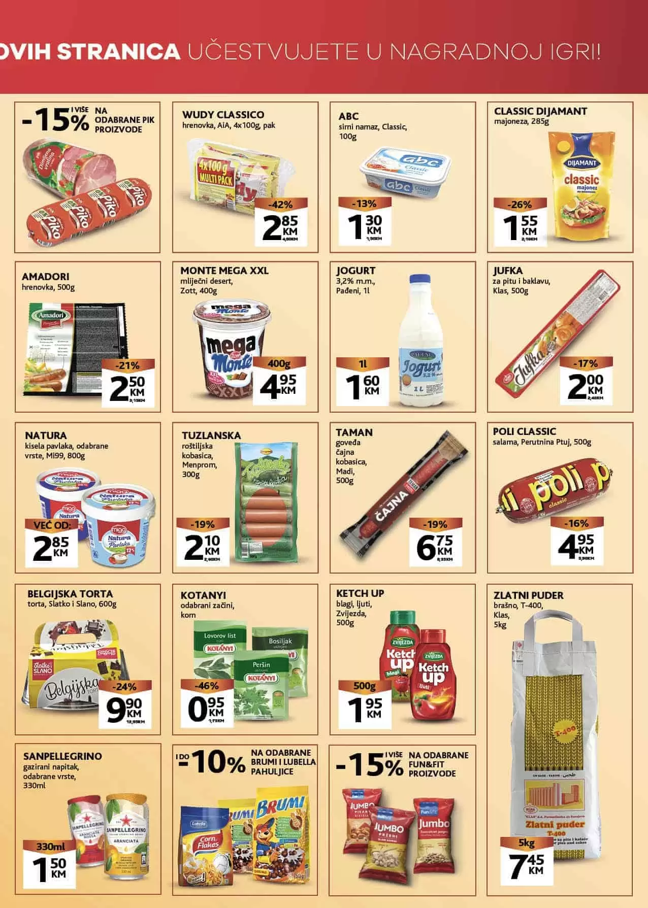 konzum gastro odjel . snizenje. akcija. 