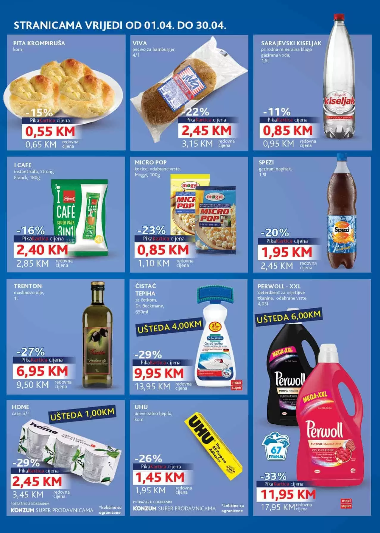 konzum gastro odjel . snizenje. akcija. 