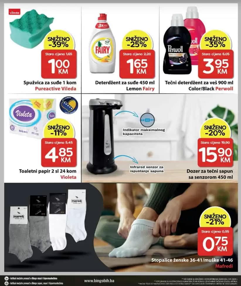 bingo akcijski katalog. snizenje. popust. akcija. snizeno.