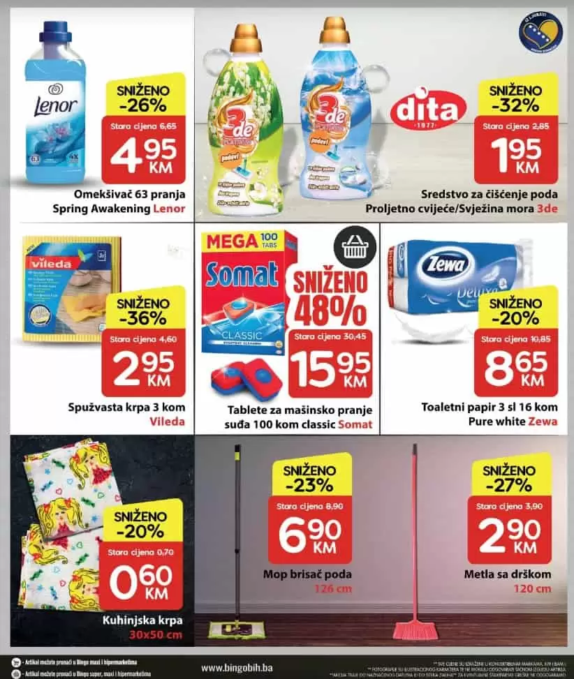 bingo akcijski katalog. snizenje. popust. akcija. snizeno. 