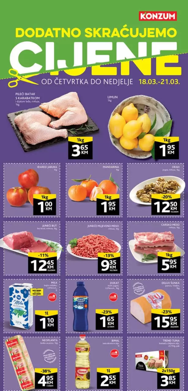 Konzum akcijski katalog. konzum snizenje. konzum akcija. snizeno. popust. katalog.