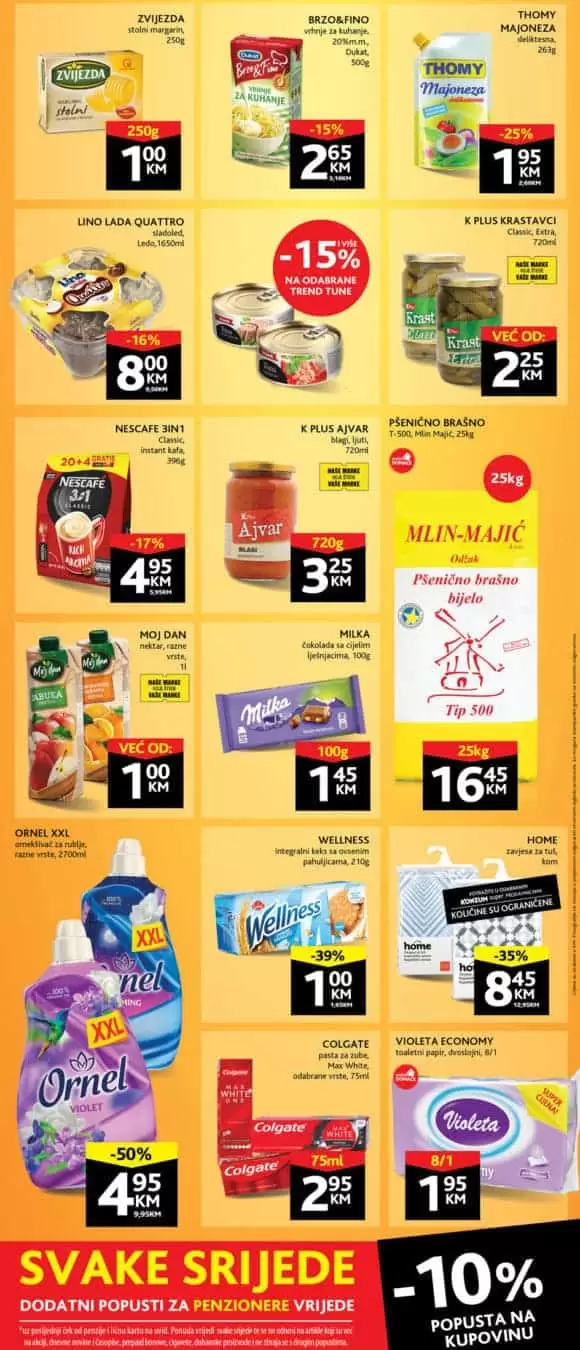 Konzum akcijski katalog. korona virus. snizenje. akcija. popusti. snizeno.