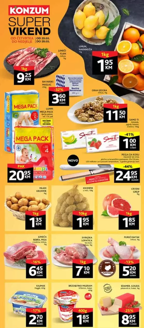 Konzum akcijski katalog. konzum snizenje. konzum akcija. snizeno. popust. katalog.