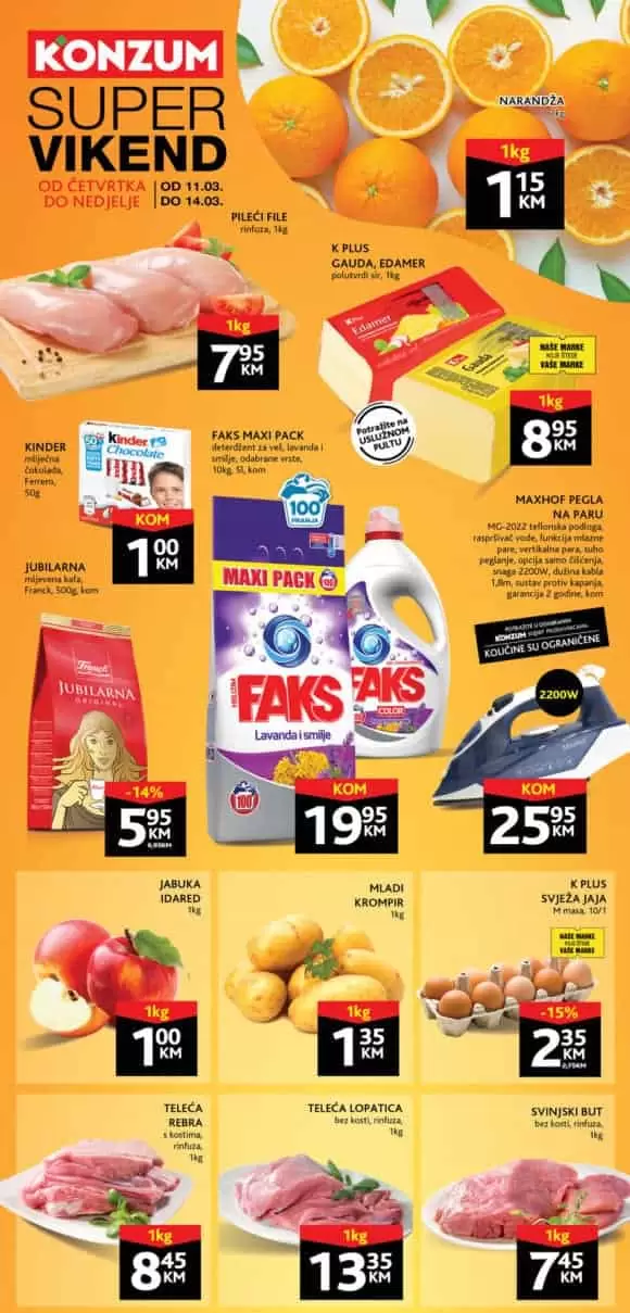 Konzum akcijski katalog. korona virus. snizenje. akcija. popusti. snizeno. ramazan.