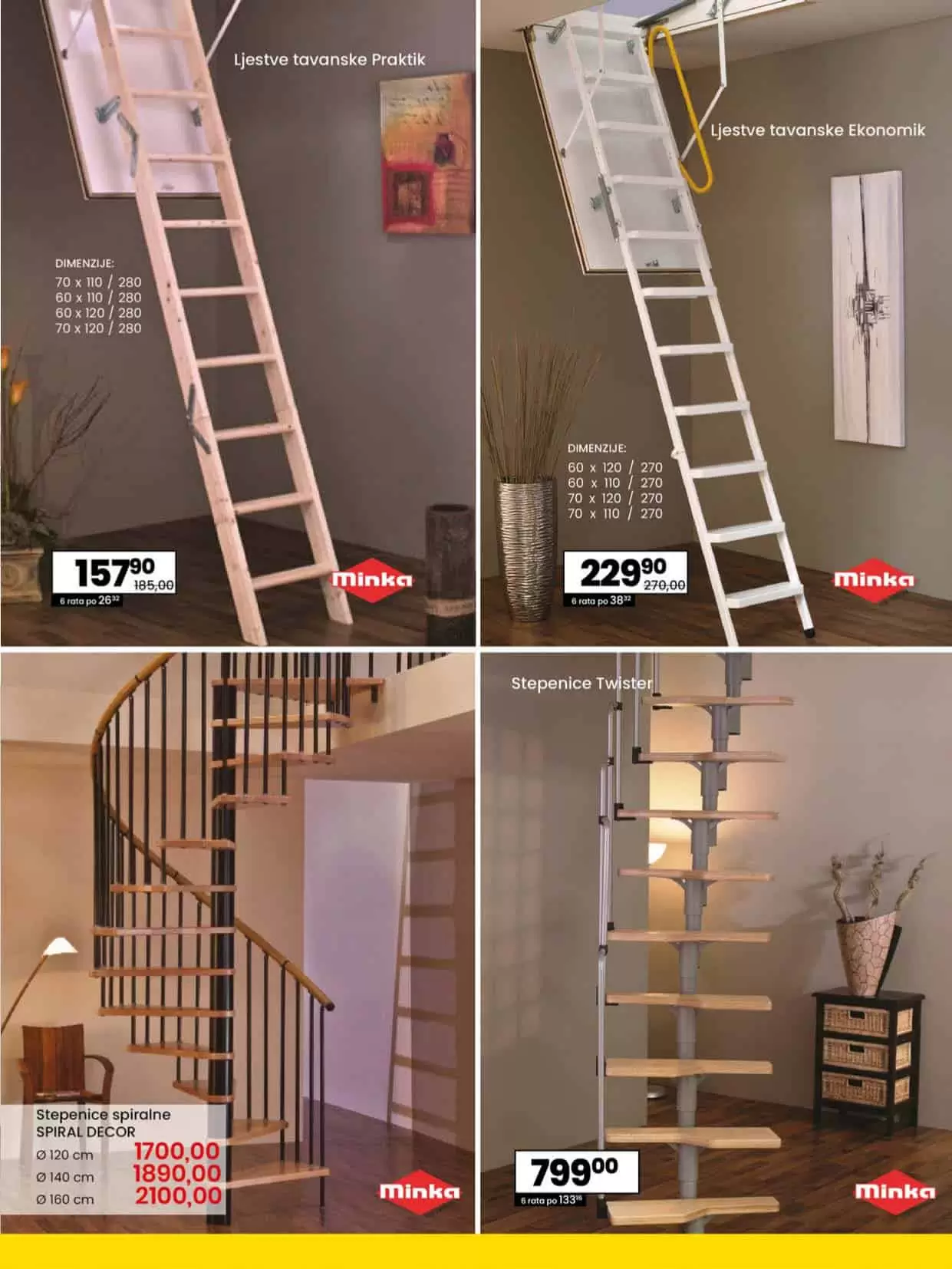 tavanske lejste, stepenice, vrata