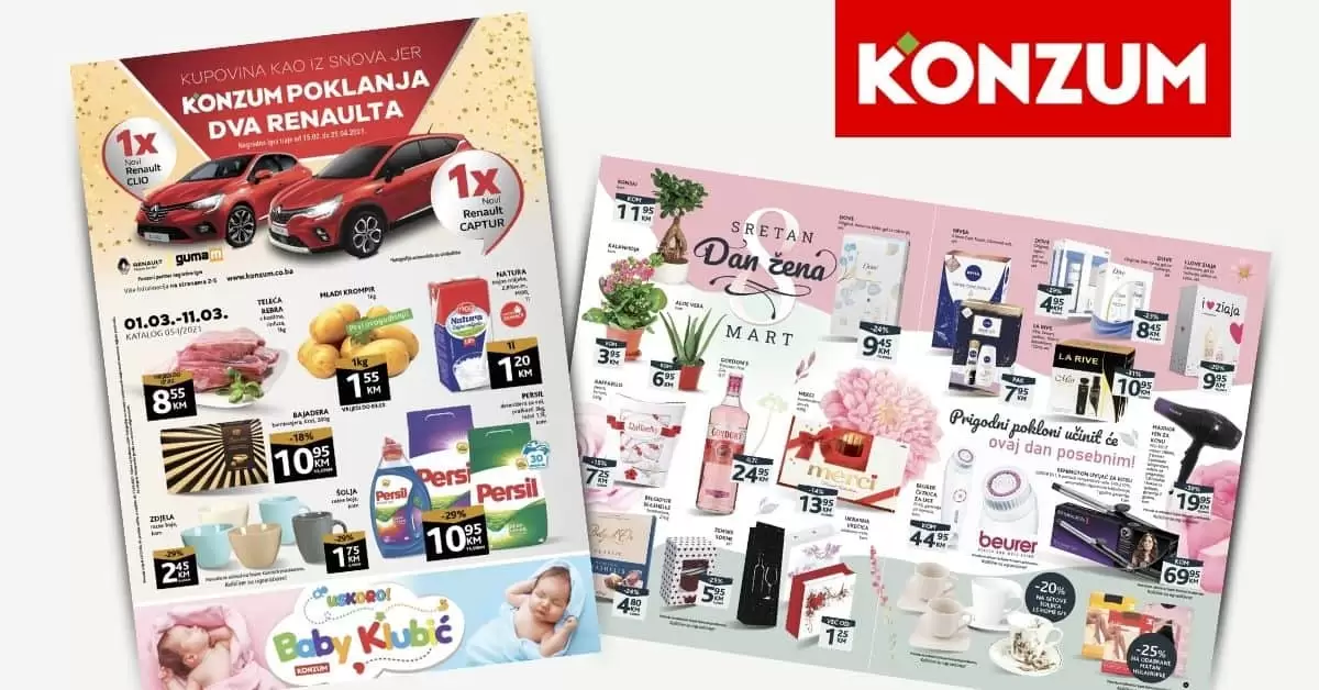 konzum katalog. konzum akcija. snizenje. akcija. popust.