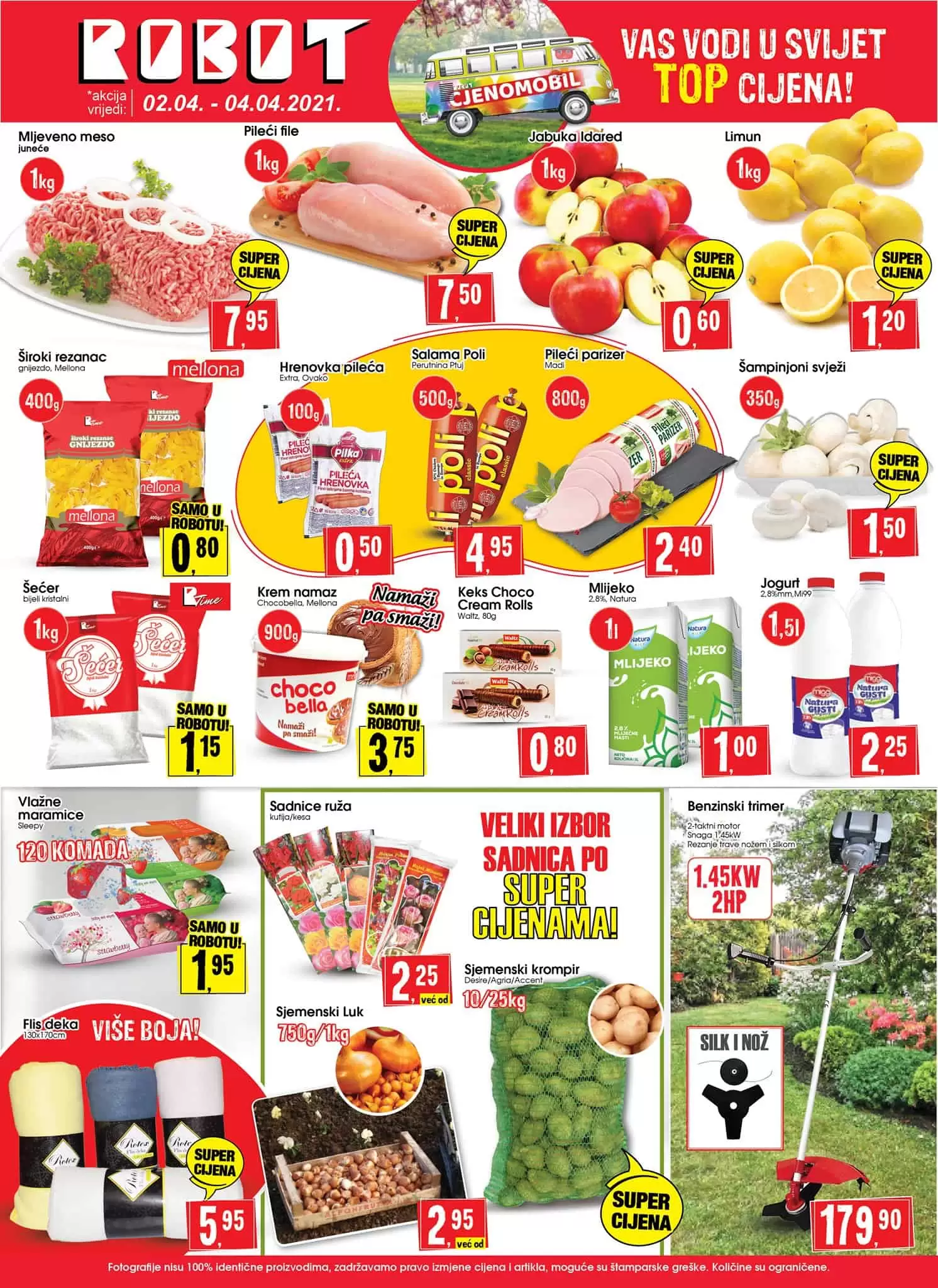 robot akcijski katalog. robot vikend akcija. snizenje. popust.