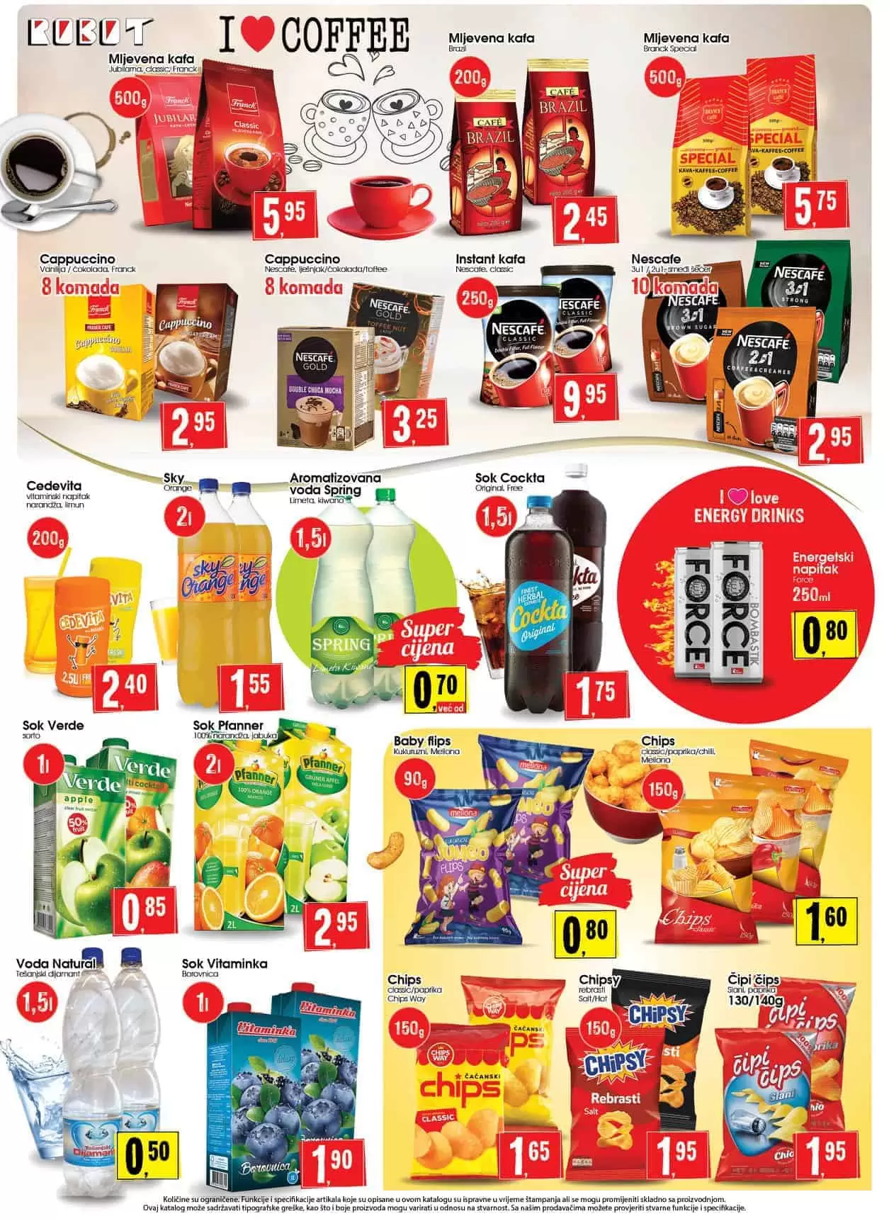 robot akcijski katalog. snizenje. akcija. popust. bingo. konzum. fis. popusti. snizeno.