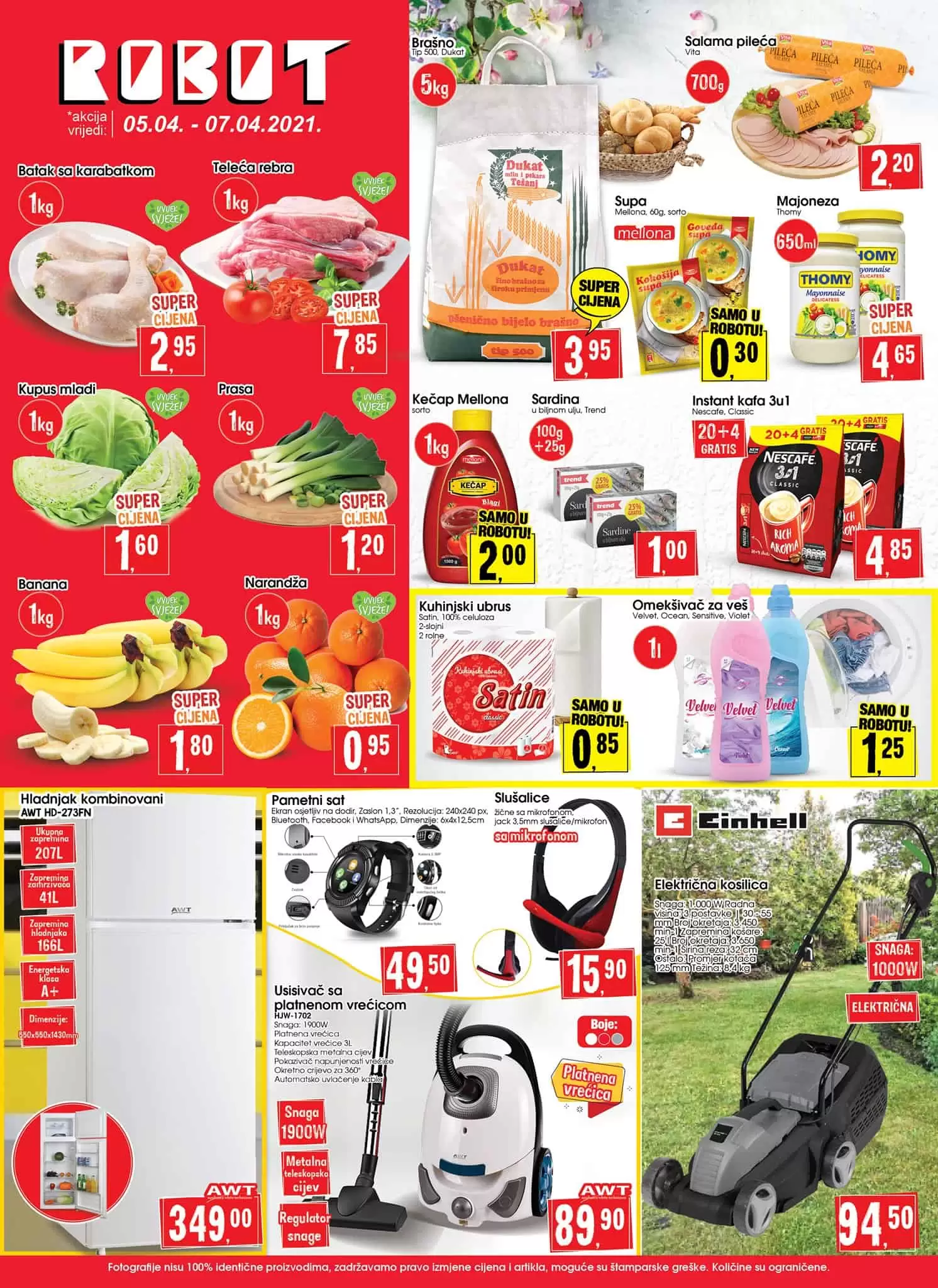 robot akcijski katalog. robot vikend akcija. snizenje. popust.