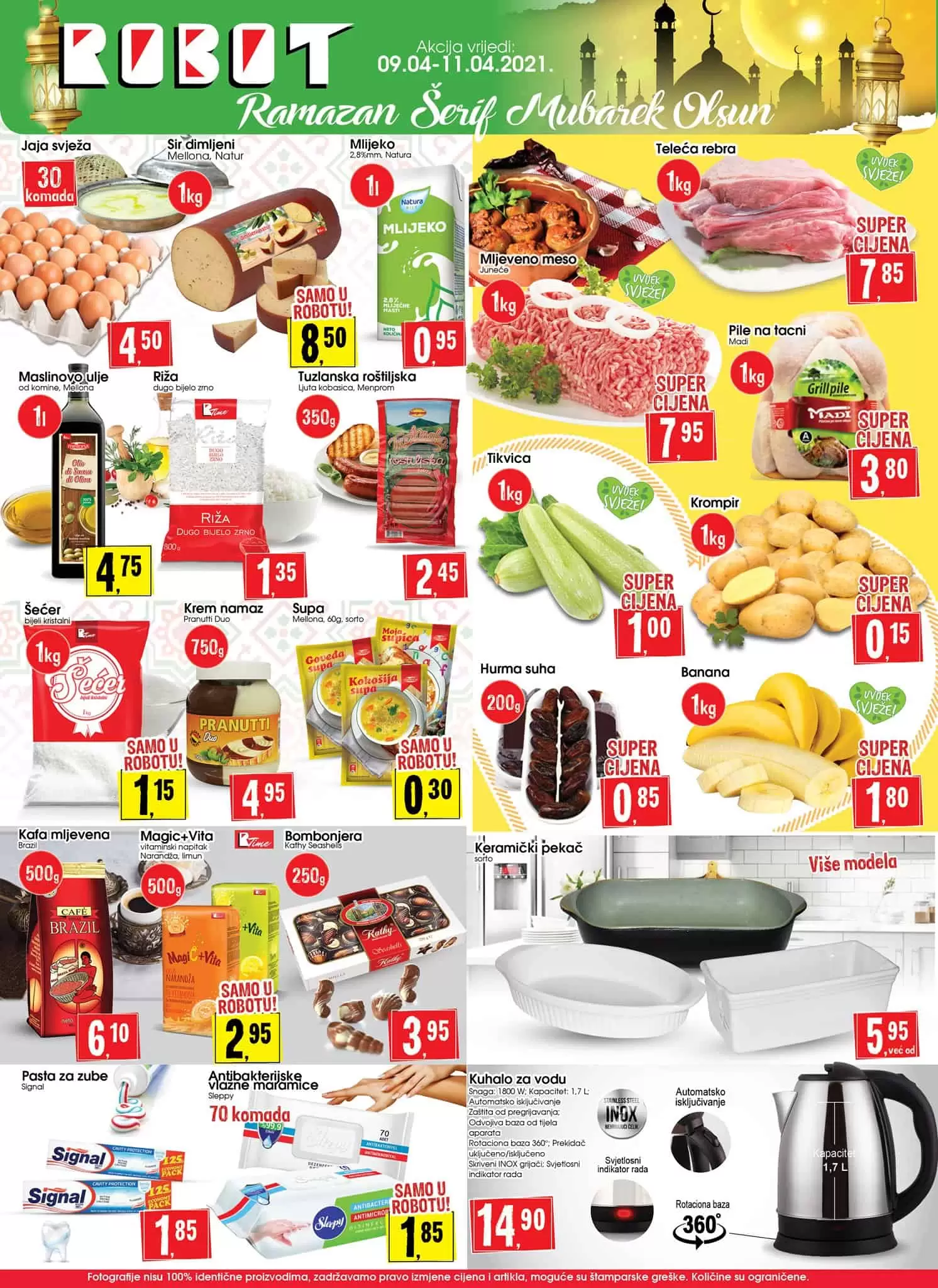 robot akcijski katalog. robot vikend akcija. snizenje. popust.