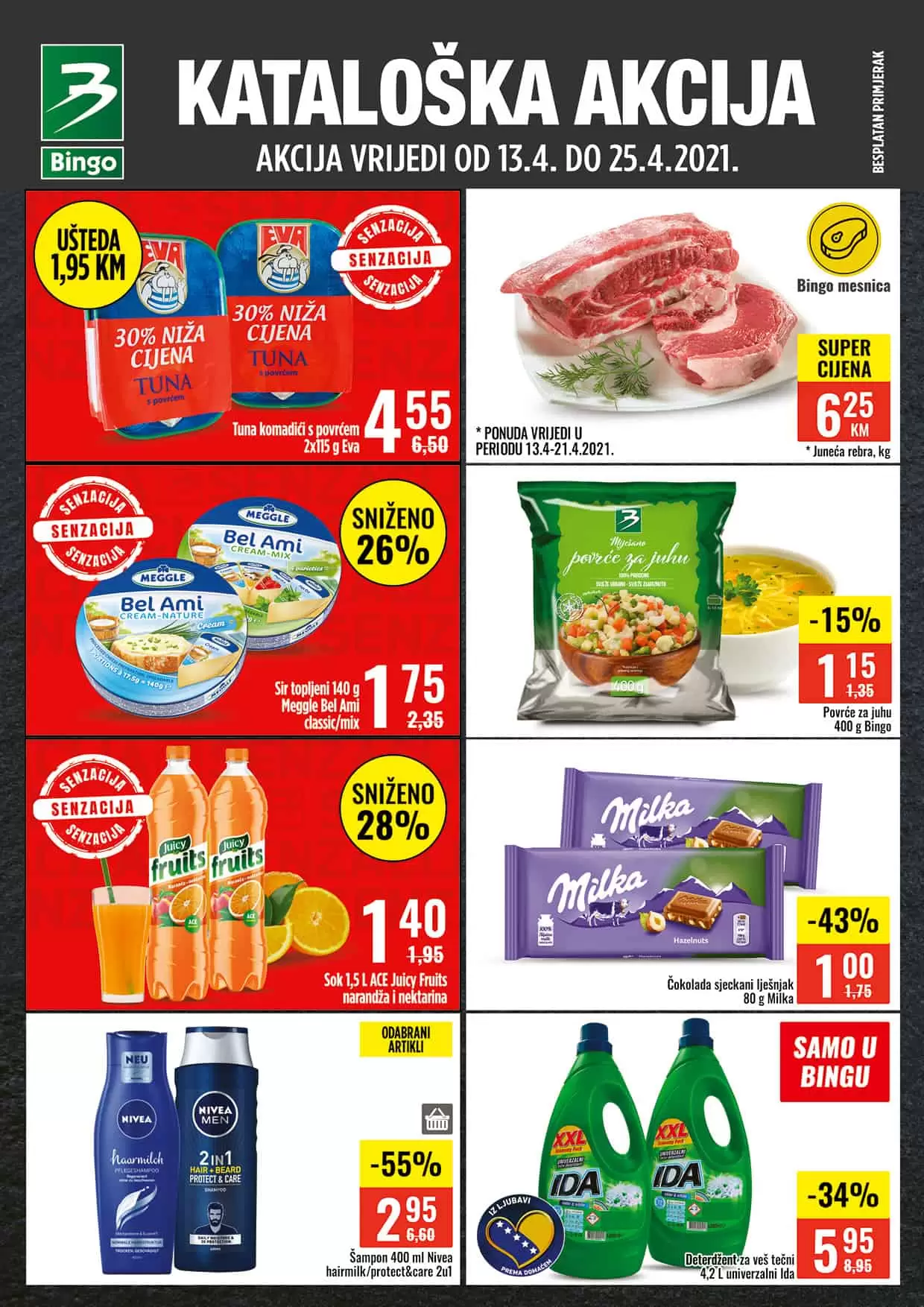 bingo akcijski katalog. snizenje. popust. akcija. snizeno. 