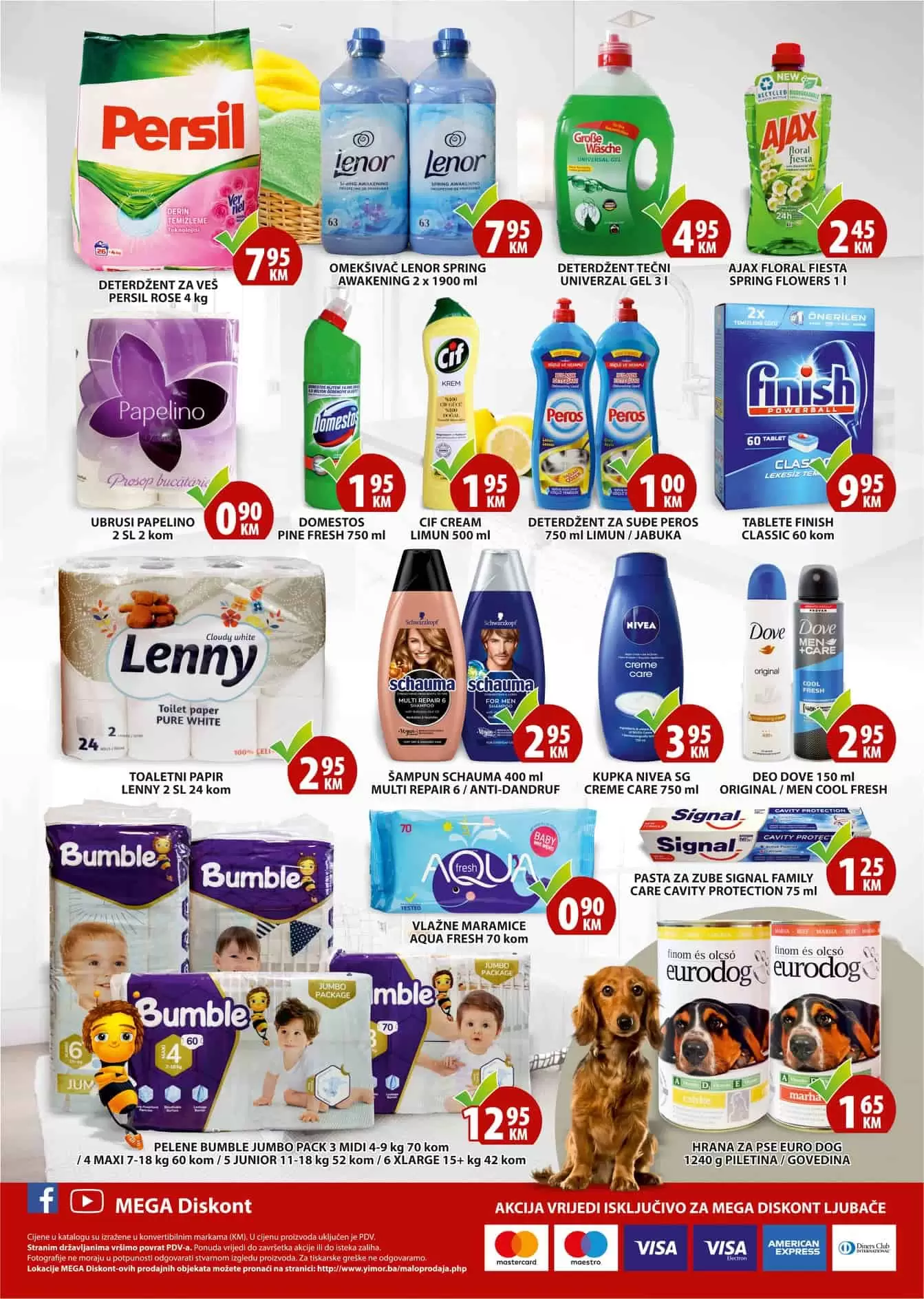 mega diskont super akcija. mega doskont snizenje. yimor super cijene. akcija. popusti. katalozi.