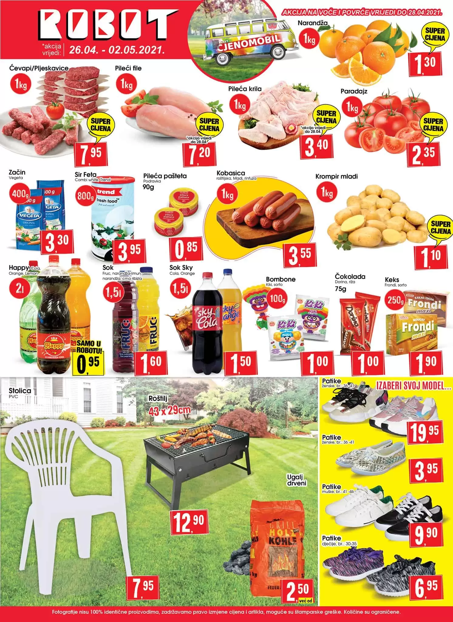 Robot akcijski katalog. robot katalog. kataloska akcija. snizenje. popust.