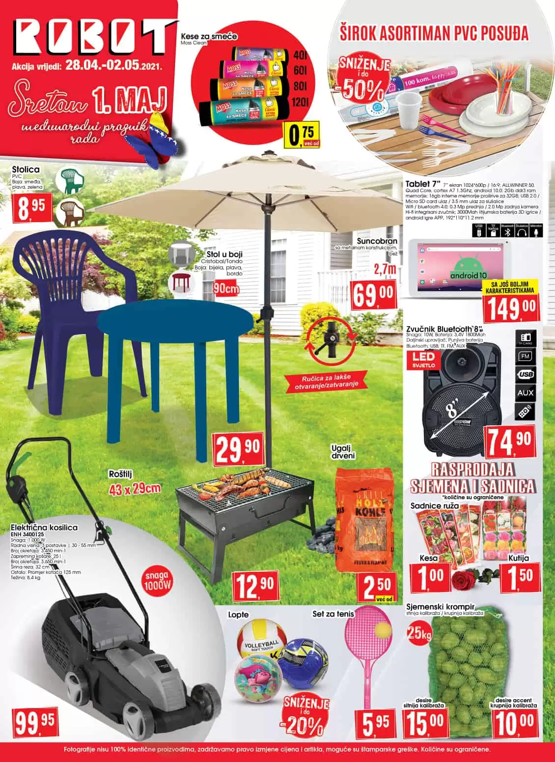 Robot akcijski katalog. snizenje. akcija. popust. snizeno. 