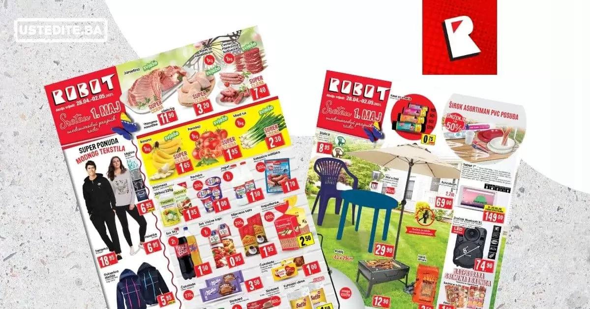 Robot akcijski katalog. robot katalog. kataloska akcija. snizenje. popust.