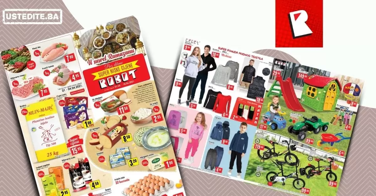 Robot akcijski katalog. robot katalog. kataloska akcija. snizenje. popust.