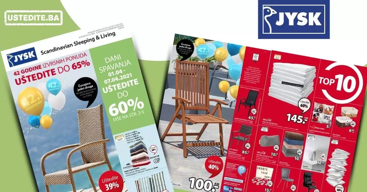 JYSK akcijski katalog. snizenje. popust. akcija. popusti. online kupovina. covid 19. korona virus.